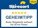 Das Sonnenalp Resort wurde in den Jahren 2022-2025 von Skiresort.de als Geheimtipp ausgezeichnet